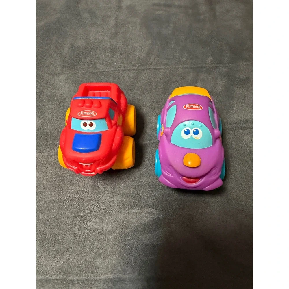 Playskool Lil Chuck & Friends 10 Chunky Mini car Soft Vehicles Toddler Preschool